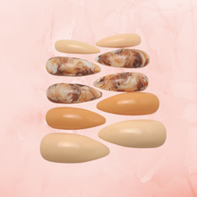 Load image into Gallery viewer, Caramel Swirl - Ritzi Beauty Co. -Press On Nails
